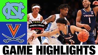 #10 North Carolina vs Virginia Highlights | NCAA Men's Basketball | 2024 College Basketball