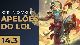 3 MELHORES CAMPEÕES PARA CADA POSIÇÃO DO LOL! SÓ CAMPEÃO FORTE, PATCH 14.3