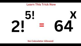 You Should Learn This TRICK now | A Nice Olympiad Exponential Equation