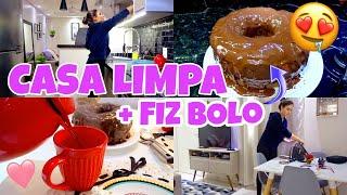 ROTINA DE DONA DE CASA: APÊ MRV LIMPO E CHEIROSO | FIZ BOLO DE CHOCOLATE PARA O CAFÉ DA MANHÃ