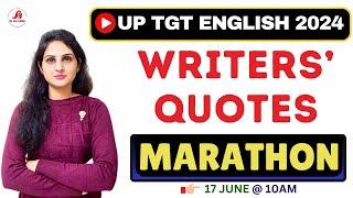 IMPORTANT QUOTES MARATHON- UP TGT ENGLISH 2024 || 17 JUNE 10 AM