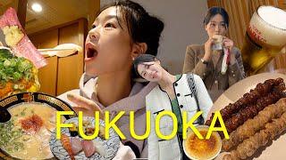 Korean's 3 days in Fukuoka VLOG️ | Resting and eating a ton… Food tour VLOG