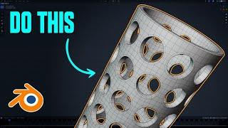 Cut Holes in Blender Like a Pro - Hard Surface Modeling Tutorial