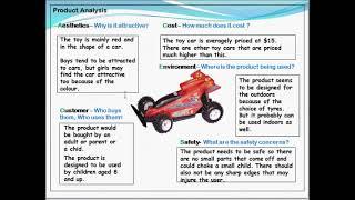 Product analysis