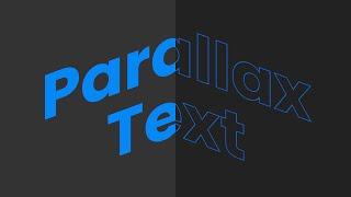 Parallax Text Effects Javascript