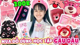 200k Mua Đồ Dùng Học Tập Gấu Dâu Tại Shop Vê Vê House - Vê Vê Channel