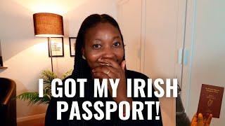 I GOT MY IRISH PASSPORT! LIFE UPDATE. #lifeinireland #irishpassport