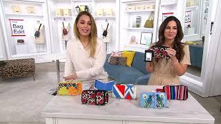 America & Beyond Embellished Zip Wallet & ID Pouch Bundle on QVC