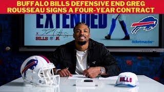 Buffalo Bills defensive end Greg Rousseau signs a four-year contract extension