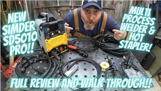 New Simder SD5010 Pro! Multi process Welder & Hot Stapler! Review and walk through! See it first!
