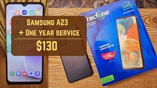 AMAZING! Samsung A23 5G with One Year Tracfone Pre-Paid Deal