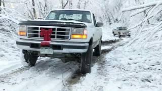 7.3 Powerstroke & 6.5 Detroit OBS Snow Day Fun