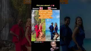 CANADA VS DENMARK.Who do you think won this challenge?#trending #viralvideo #viralshorts vira