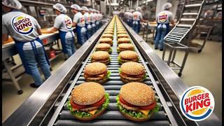 How Burger King's Hamburgers Are Made in a Factory | Hamburgers Factory Process