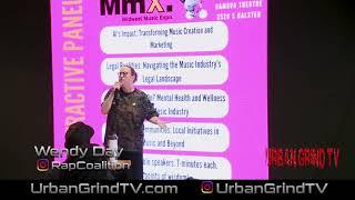 Urban Grind TV Exclusive Interview w MMX Keynote Speaker & Legendary Rap Coalition Founder Wendy Day