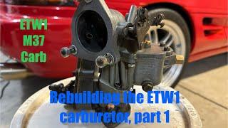 1951 Dodge M37 WC 3/4 ton Military Army truck - rebuilding the Carter Ball & Ball ETW1 carburetor.