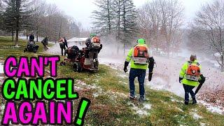 THIS IS THE HARDEST LEAF CLEAN UP OF MY CAREER | HAD TO CALL IN BACKUP!