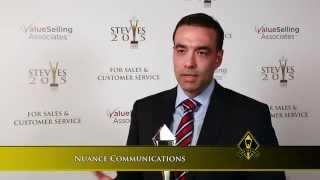 Nuance Communications wins a Stevie® Award in the 2015 Stevie Awards for Sales & Customer Service