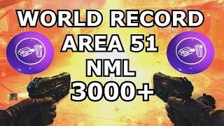 World Record Area 51 No Man's Land over 3000 + kills Moon (All Gums & RK5) black ops 3 zombies