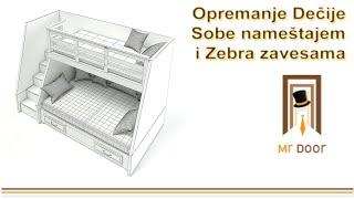 Opremanje dečije sobe nameštajem j zavesama