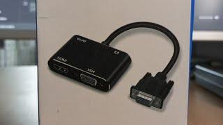 HDTV Adapter | VGA to HDMI + VGA with audio | Splitter | Ken Computers #DualMonitor #Russia #Ukraine