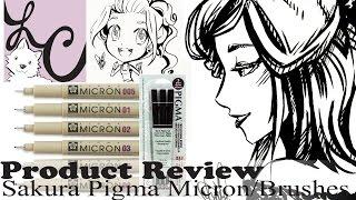 Art Supply/Product Review, Sakura Pigma Micron Set & Professional Brush Pen Set (OCs 2 Speed Paints)