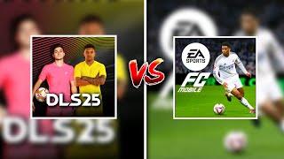 DLS 25 Vs FC MOBILE 25 COMPARISON: GRAPHICS, ANIMATION, CELEBRATIONS...