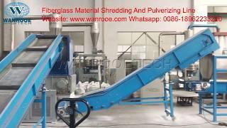 Fiberglass Recycling, Fiberglass Shredder, Glass Fibre Pulverizer