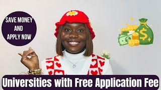 US Universities with No Application Fee | Apply for Free Now