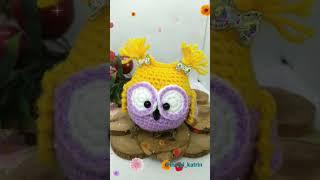 Вязаная сова #вязание #вязаниекрючком #сова #хобби #рукоделие #Ручнаяработа