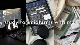 STUDY VLOG | productive exam week, studying for midterms, lots of lectures, & pulling all-nighters