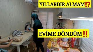 EVE DÖNDÜK | YILLARDIR ASLA ALMADIM |1000 TL ALIŞVERİŞ | GÜNLÜK VLOG