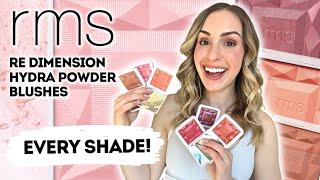 RMS REDIMENSION HYDRA POWDER BLUSHES ALL THE SHADES! | SWATCHES, DEMO, COMPARISONS