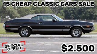 15 Cheap Classic Cars! Up for Sale by Owners, Today's Garage Gold Finds !!