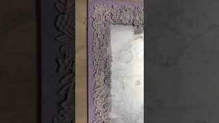 Relief painting/Persian Art On Mirror| #relifeart, #diy ,#homedecor