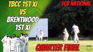 LAST 8 IN THE COUNTRY! ECB NATIONAL QUARTER-FINAL | TBCC vs BRENTWOOD 1st XI | Cricket Highlights