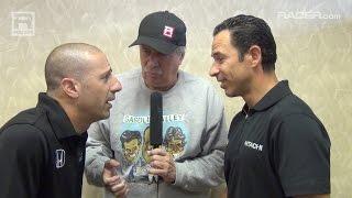 IndyCar: Robin Miller with Tony Kanaan and Helio Castroneves