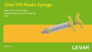 LEVAH -Veterinary TPX syringe, veterinary injector, veterinary plastic steel syringe China supplier