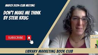 LMBC March 2024: Don't Make Me Think by Steve Krug