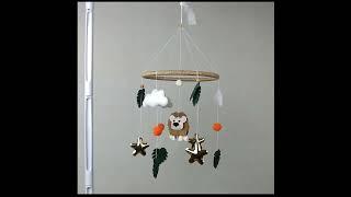Музыкальный мобиль на кроватку "Львёнок" #lion #forkids #jungle #cloud #mobile #musicbox #metallik