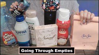 ASMR Gum Chewing Going Through Empties | Whispered