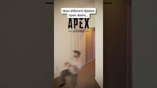 How Different Games Open Doors... #shorts #gaming