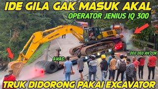 Operator Excavator Lakukan Ide Gila‼️ Truk Mewah Dari Swedia Gagal Total di Sitinjau Lauik