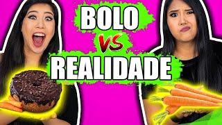 BOLO VS REALIDADE! - Desafio | Blog das irmãs