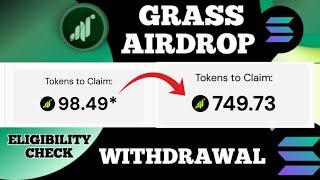 GRASS Airdrop Claim - X7 My Allocation | Grass Airdrop Withdrawal