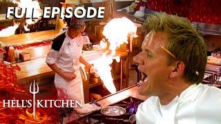 Hell's Kitchen Season 4 - Ep. 10 | Flaming Pan Sets Kitchen Ablaze | Full Episode