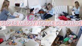 ALL DAY EXTREME CLEAN WITH ME 2019 - FALL CLEANING MOTIVATION | Lauren Midgley