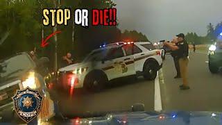 How Many Times Does it Take to Pit a Car? - When Police Crash while Chasing Idiots - Police Activity