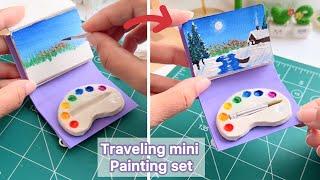 Traveling Mini Painting Set | Acrylic Painting | Easy Painting Techniques for Beginners #painting