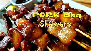 How To Make Pork BBQ Skewers~Filipino Pork BBQ Skewers/Charcoal Or Gas Grill!